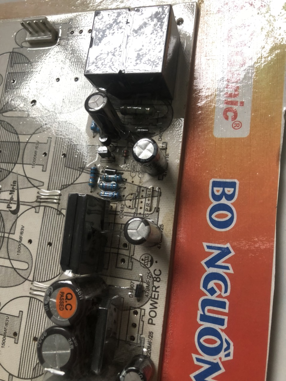 MẠCH NGUỒN AMPLY 8 TỤ