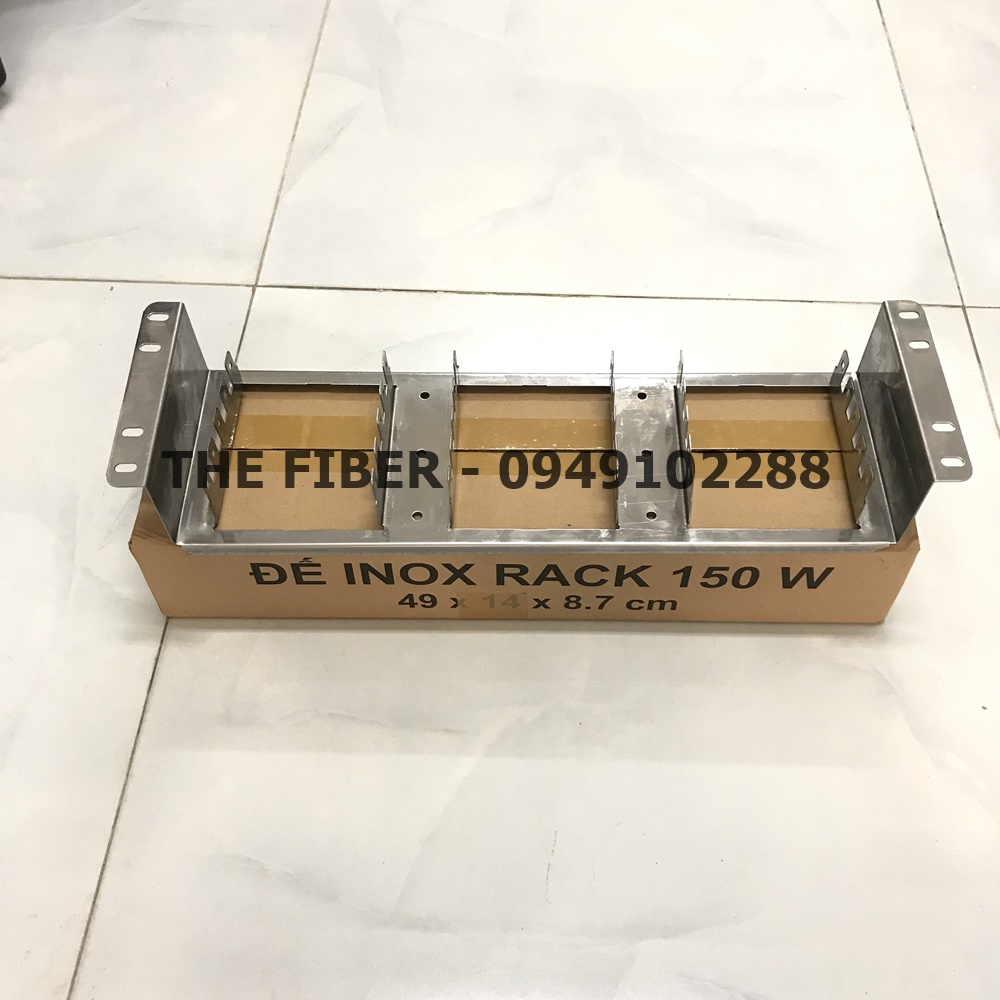 [HCM]Đế Inox bắt Rack gắn 15 phiến Krone 150x2 - Đế inox 15 way gắn rack 19” - Chưa bao gồm phiến Krone