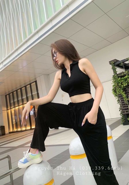 Áo ba lỗ cổ trụ borip
