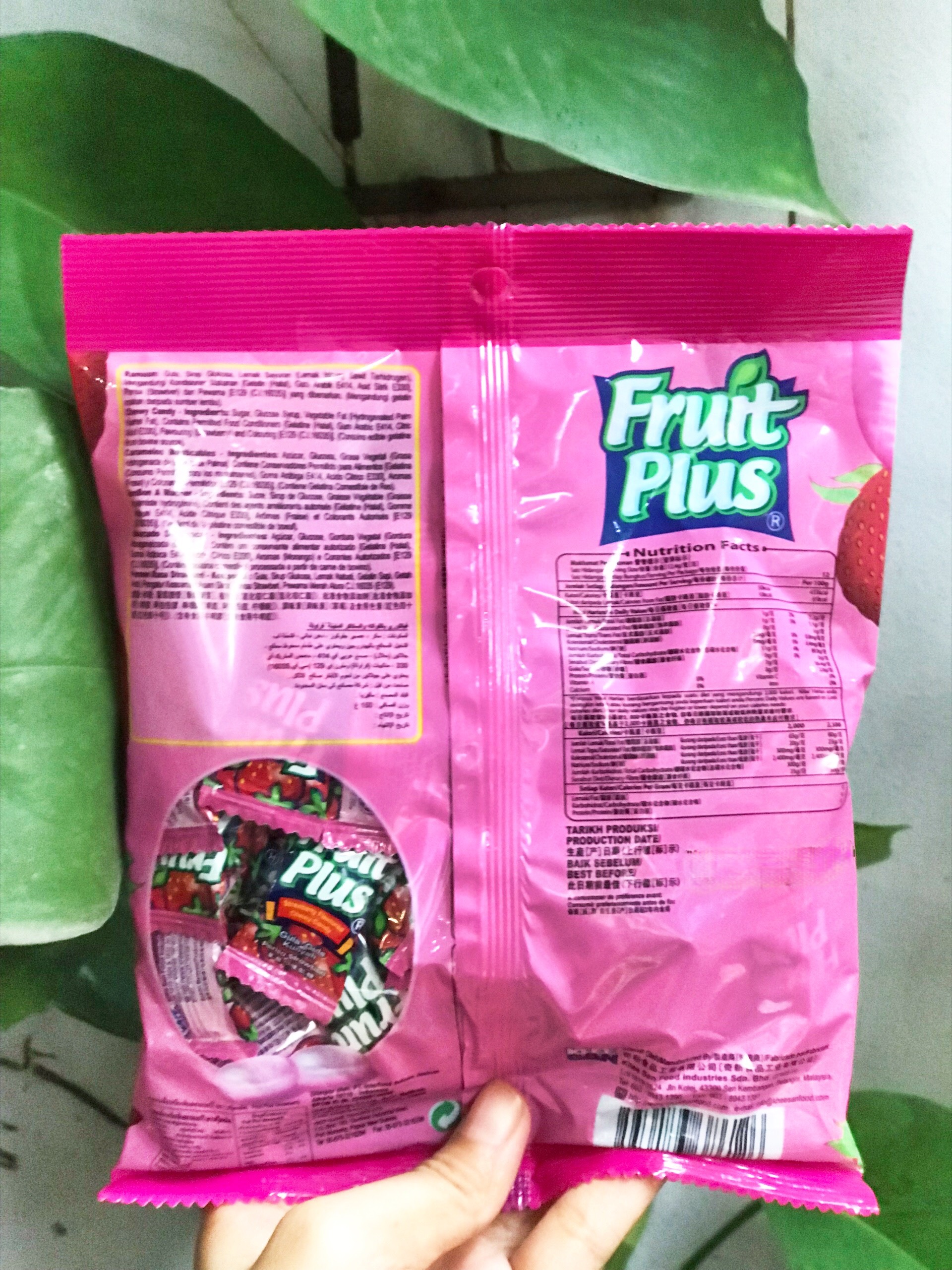 Kẹo Mềm Fruit Plus Hương Dâu Chewy Candy (Gói 150g)