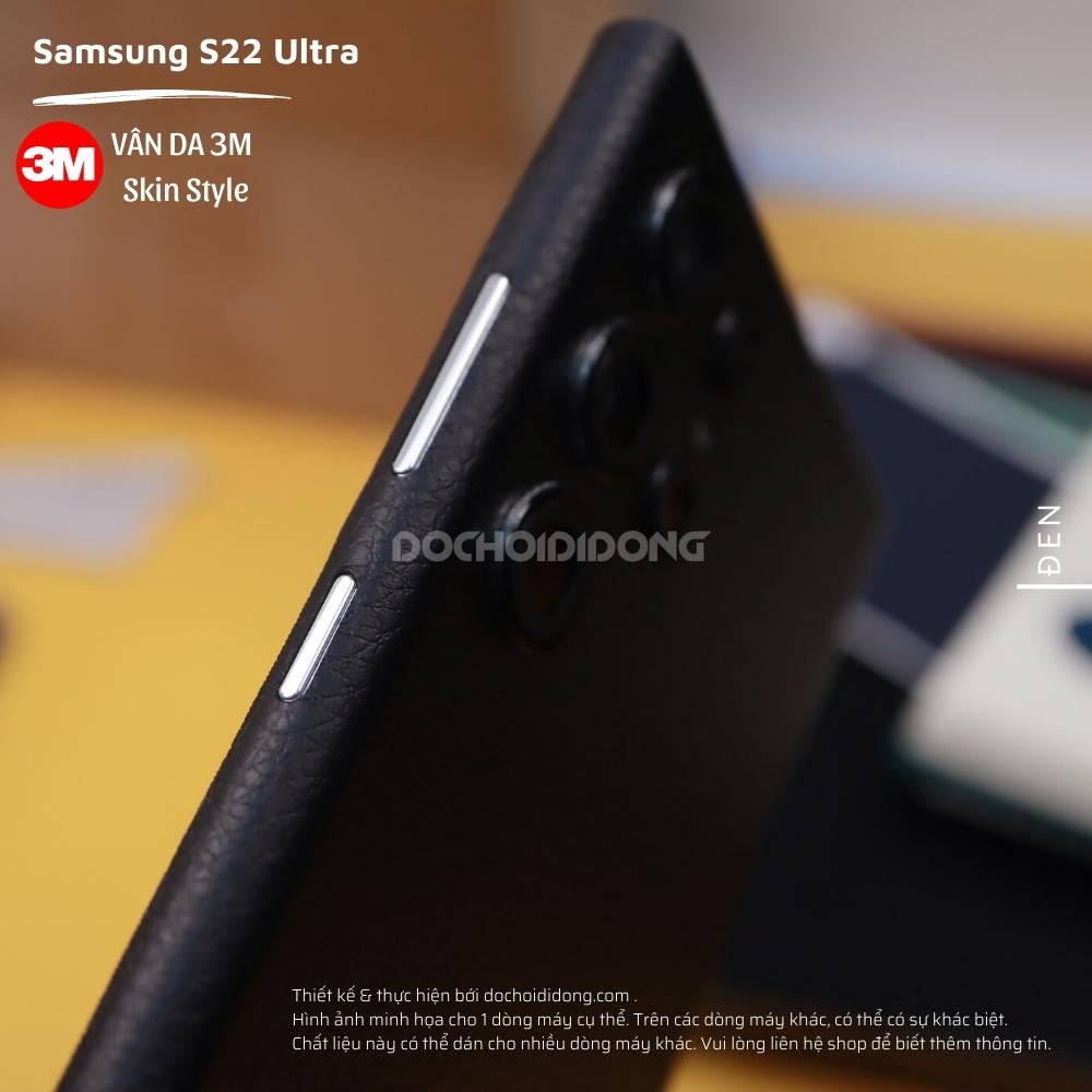 [Màu Đen] Miếng Dán Skin 3M Vân Da Các Dòng Samsung Note 8 Note 9 Note 10 Note 20 Plus Ultra 5G