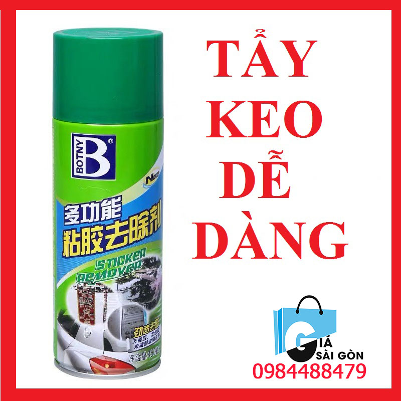 HCMChính hãng Bình xịt Botny 450ml vệ sinh tẩy keo vết băng dính hoặc nhựa