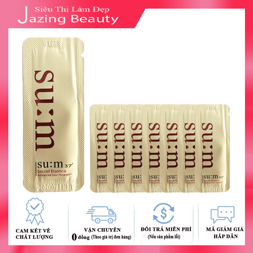 Combo 10 gói nước thần cải thiện làn da su:m37 secret essence advanced sync program 1ml x10