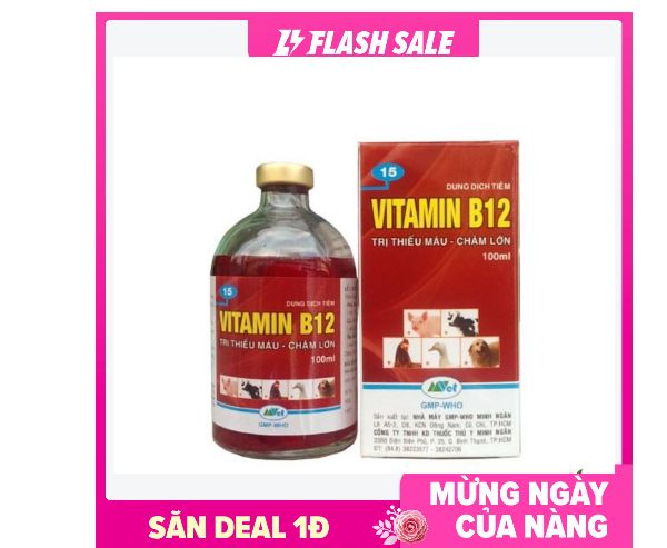 Vitamin B12 Thú ý, giúp Giả Độc Cho Lan lọ 100ml