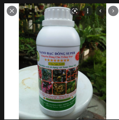 NANO BẠC ĐỒNG PLUS hoặc NANO BẠC ĐỒNG SUPER 500ml