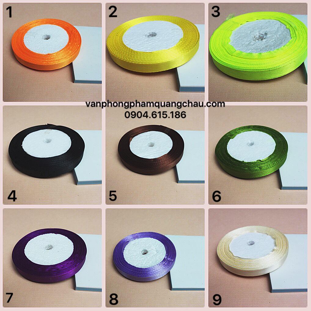 Ruy băng vải bóng  (Bản 1cm, dài 20 mét) - 01 cuộn