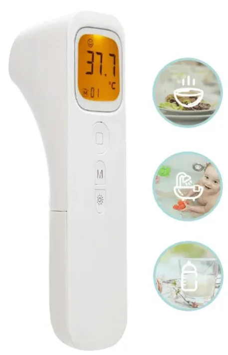 Nhiệt kế điện tử hồng ngoại, cảm ứng đo trán đa năng Thermometer Infrard 2000 (Tặng kèm pin với trường hợp giá 155k trở lên)