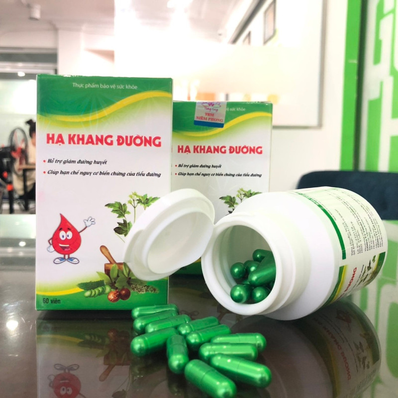 Thực Phẩm Bảo Vệ Sức Khỏe HẠ KHANG ĐƯỜNG Giúp Giảm Đường Huyết Tiểu Đường Lọ 60 Viên giá rẻ