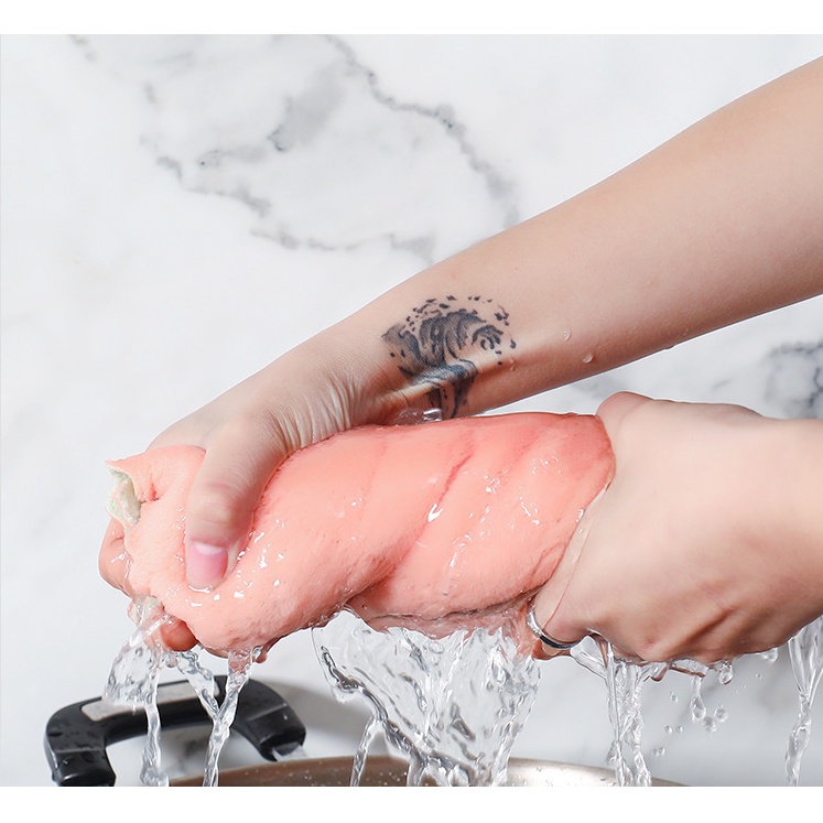 square hand towel, super absorbent multi-purpose kitchen towel with fine cloth, no worry about scratching reusable objects