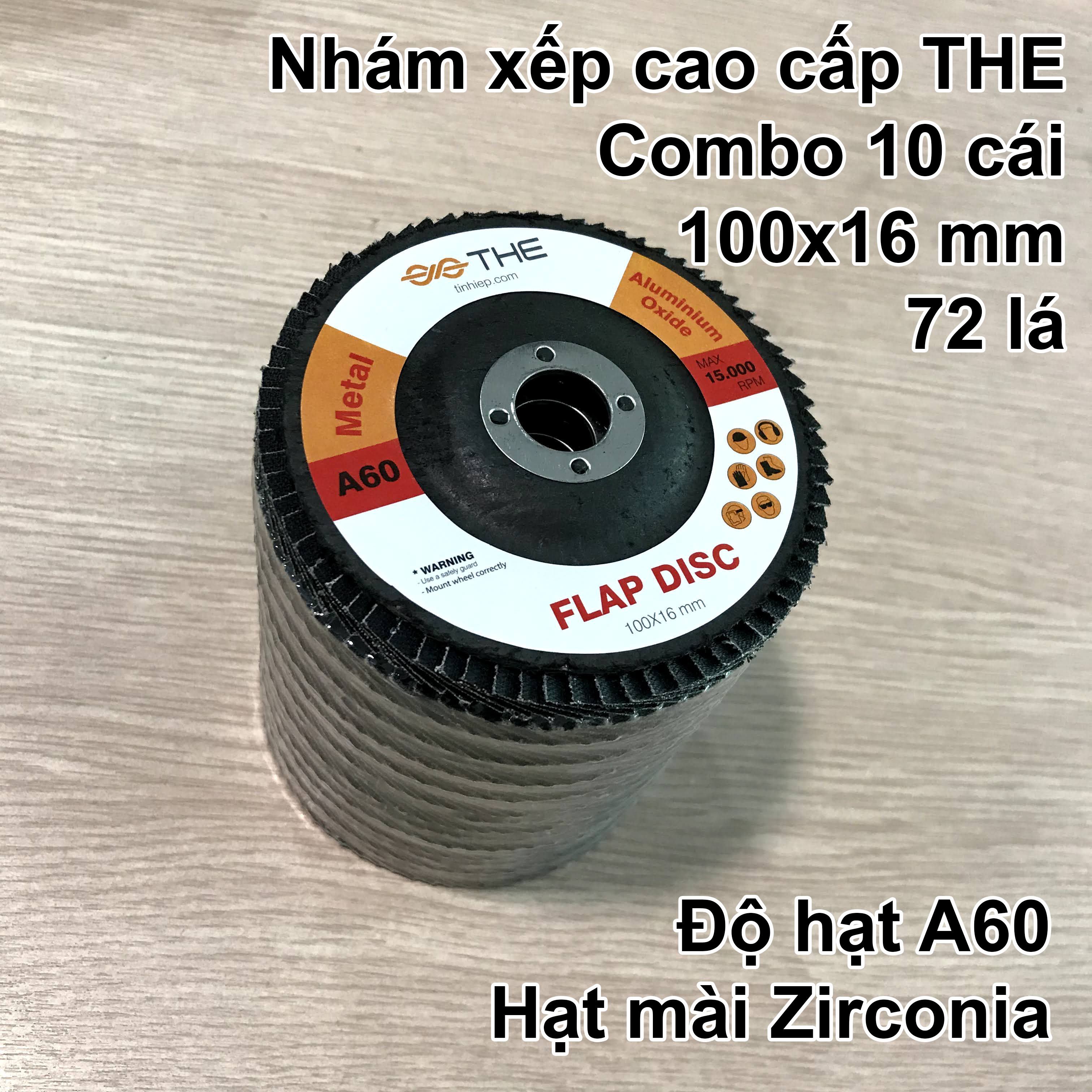 Nhám xếp cao cấp THE Flap Disc – chà Sắt và Inox