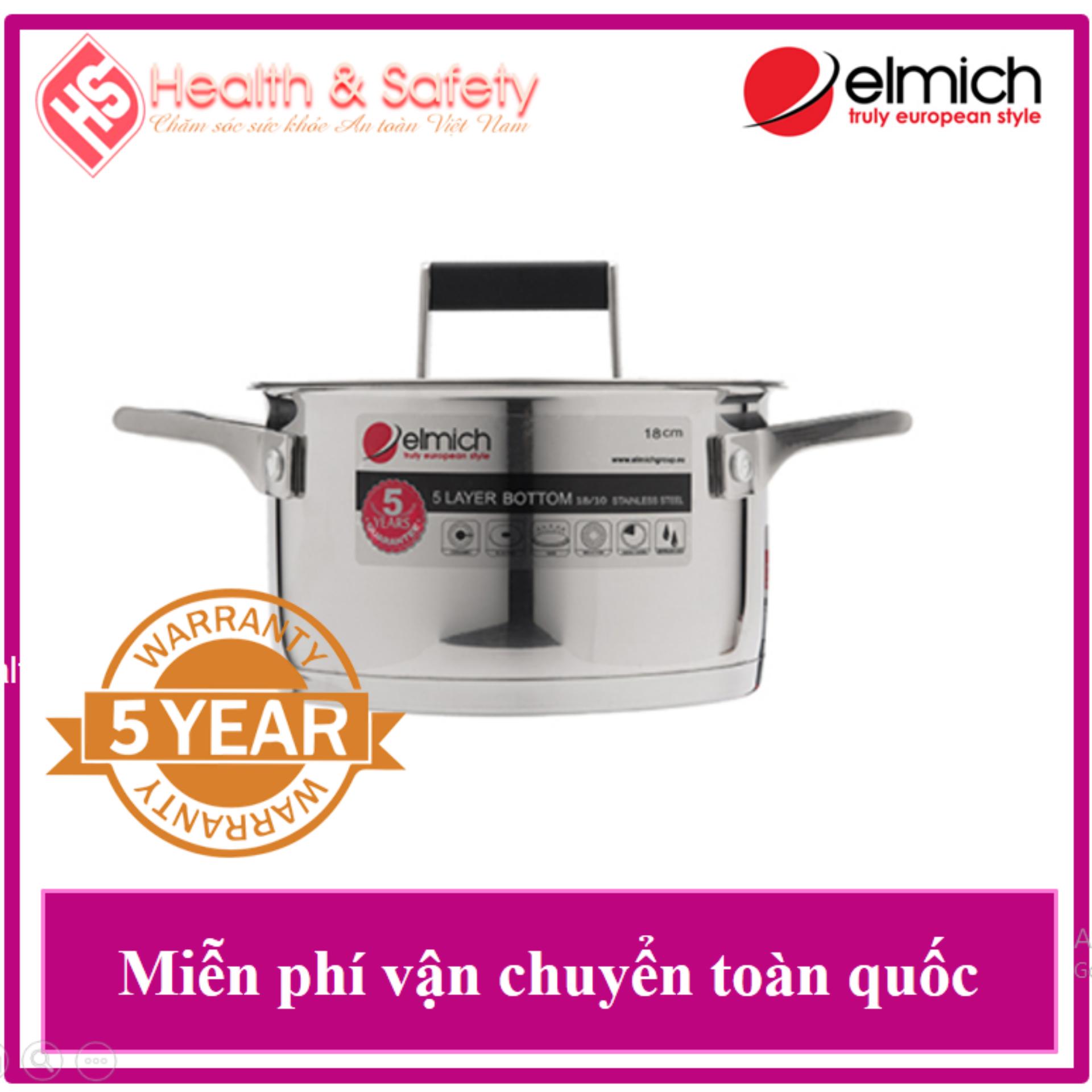 Nồi Inox 304 Elmich AMADIS 22CM EL5273- Bảo Hành 5 Năm