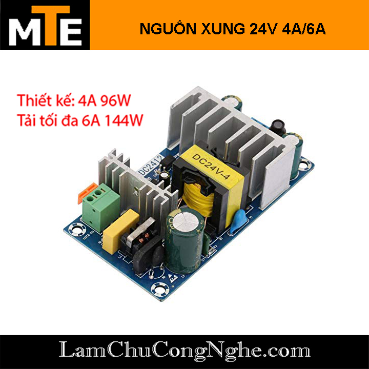 Module nguồn xung 100w ac-dc 24v 4a