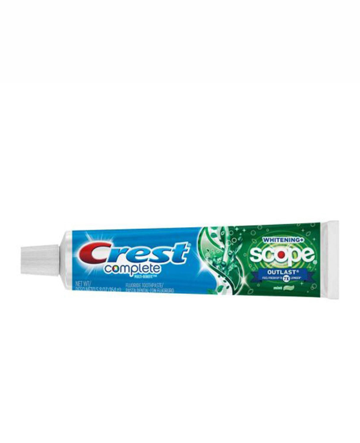 Set 5 Tuýp Kem Đánh Răng Crest Complete Whitening Scope Outlast 232gr