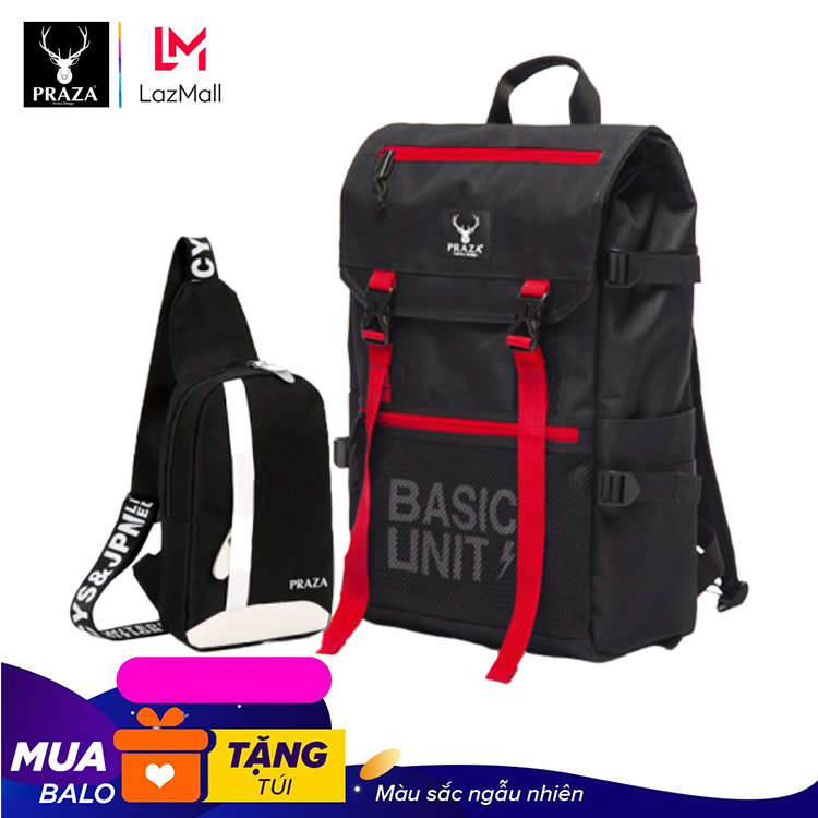 Bộ Balo Unisex Praza Siêu Hot & Túi Đeo Chéo Năng Động, Thiết Kế Tinh Tế, Đường May Sắc Sảo Và Nhiều Ngăn Tiện Dụng – BL175DC090D