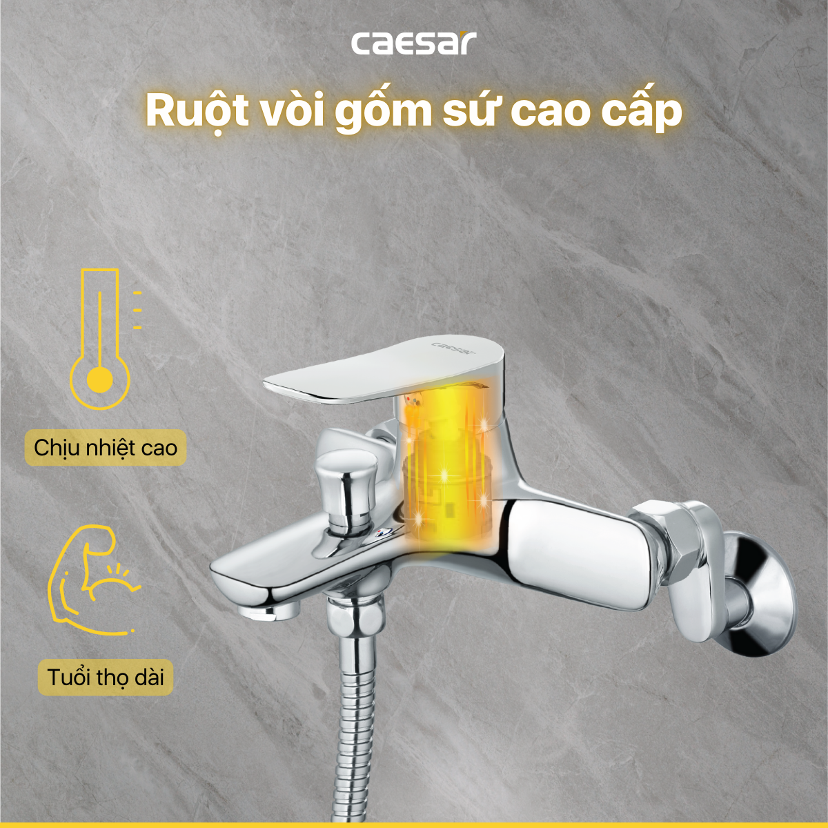 Vòi Sen Gạt Nóng Lạnh - S563C