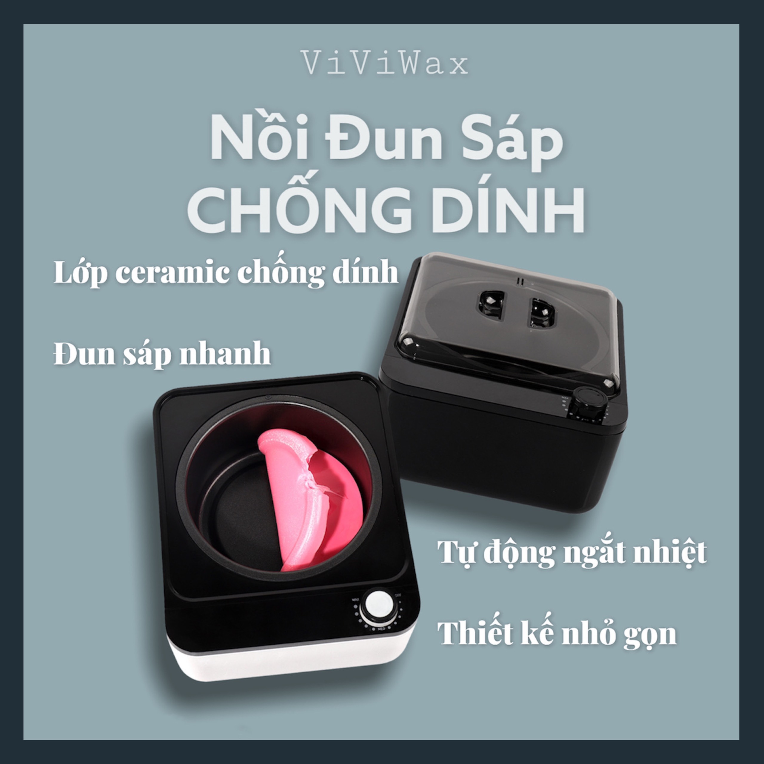 Nồi Đun Sáp Wax Chống Dính CERAMIC Cao Cấp