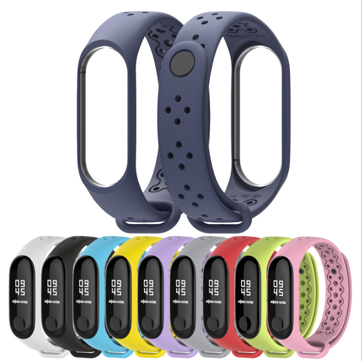 Dây đeo thay thế cho Mi band 3/4 Mijob xịn MB03 (Soạn hàng theo lựa chọn)