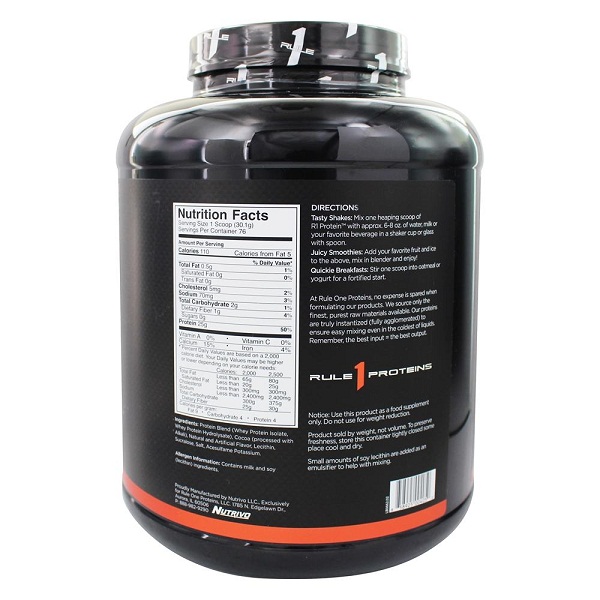 Sữa tăng cơ Rule 1 Protein Isolate/ Hydrolysate 5lb