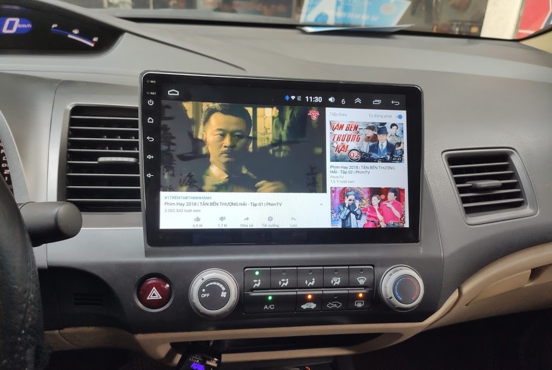 Mặt dưỡng màn hình android cho xe HONDA CIVIC 2007-2012
