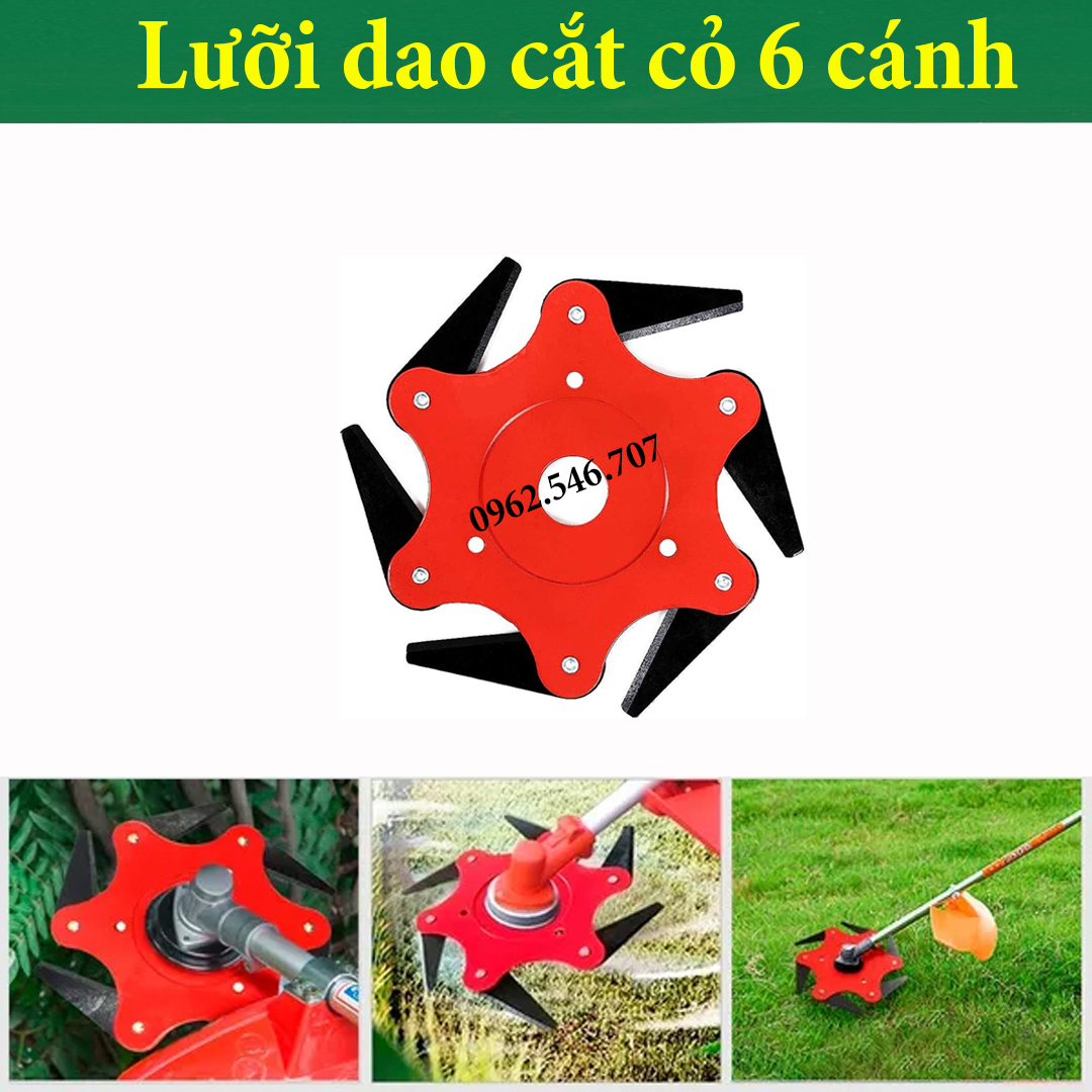 Lưỡi dao máy cắt cỏ, Lưỡi cắt cỏ 6 cánh ( Hàng Loại 1 )