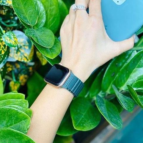 Dây Leather Loop Đồng Hồ Apple Watch Green (không kèm mặt đồng hồ)