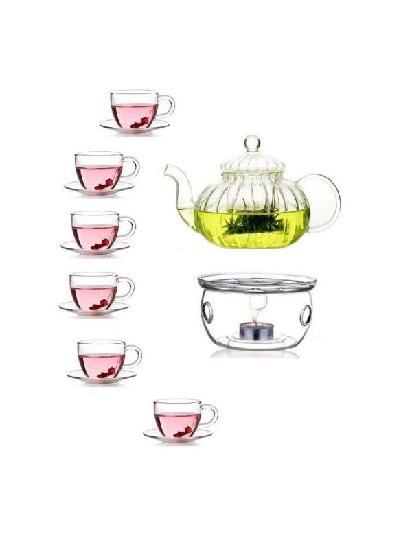 Bộ ấm chén pha trà thủy tinh Zeno SET53