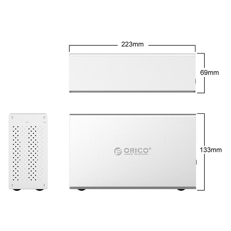 Box 2 Ổ Cứng Orico WS200RU3, Usb 3.0, Raid 0, 1 mẫu 2019