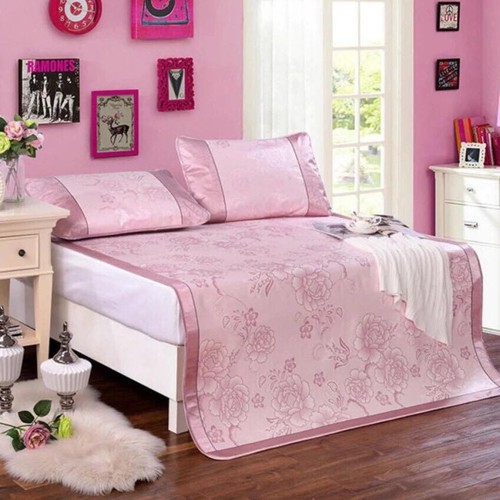 (FreeShip MAX) Chiếu Lụa Điều Hoà 3D 1m8x2m Và 2 Vỏ Gối Cao Cấp