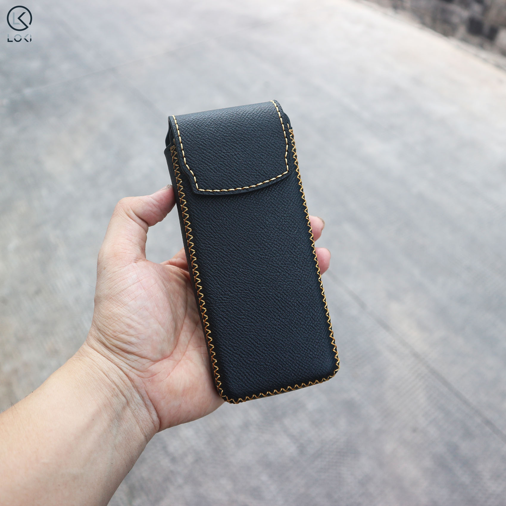 Bao da đựng máy gập Samsung Galaxy Fold  4 | 5 | 6 | 7 | Huawei | Honor | Oppo dạng đứng - Manory Leather