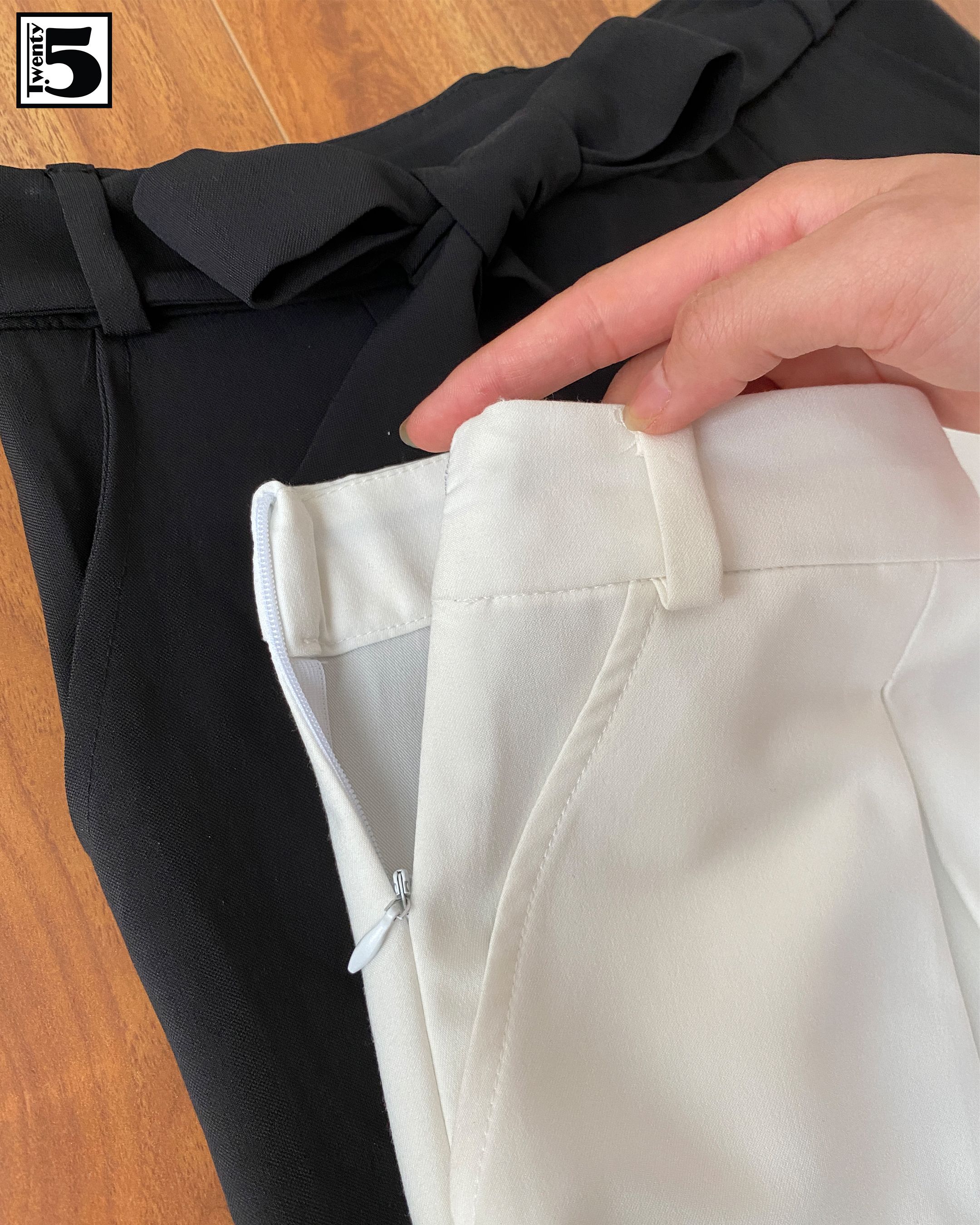Quần baggy nữ thiết kế thắt nơ TWENTYFIVE M615
