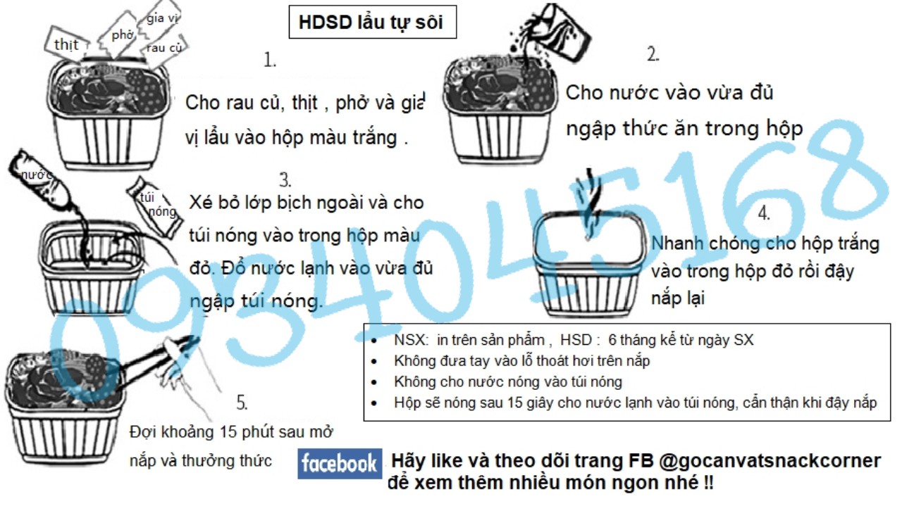 [Hcm]Self-Boiling Hotpot - Mini Self-Boiling Rice at Student Prices