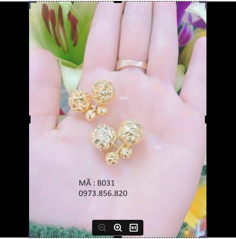 khuyên tai  nụ mã số B 032