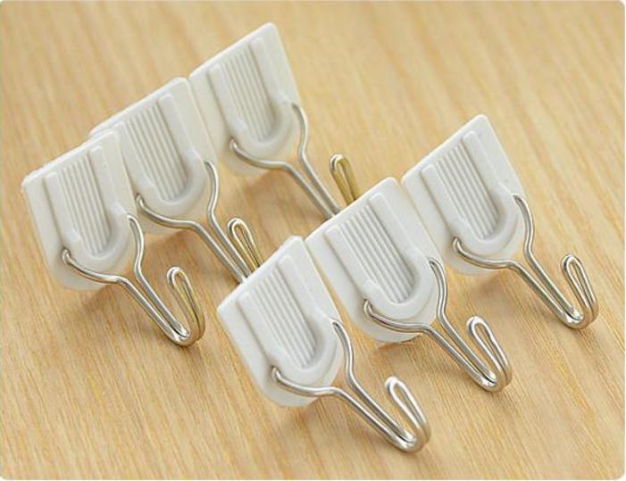 [HCM]Móc Dán Tường Cho Vật Dụng Nhẹ - Vỉ  6 Cái