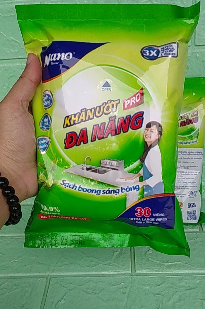 Khăn Ướt Đa Năng Nano - Gói 30 Miếng