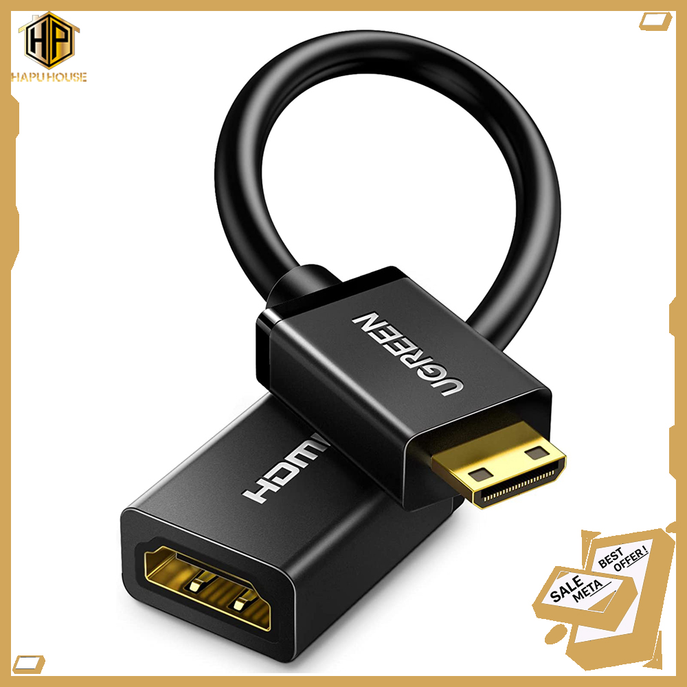 Cáp chuyển mini hdmi to hdmi ugreen 20137 dài 20cm - hapuhouse