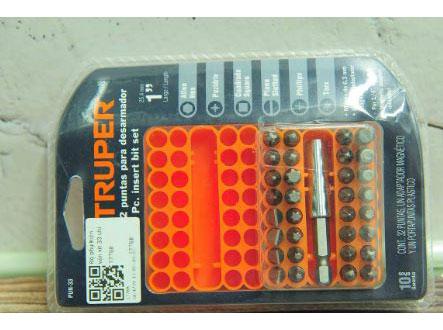 Bộ mũi vặn vít 33 chi tiết Truper 17788 (PUN-33)