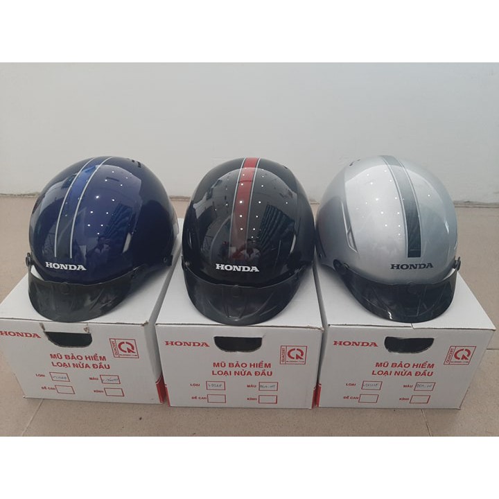 Nón Mũ bảo hiểm nửa đầu Vic decal có tem Bảo hành 6 tháng