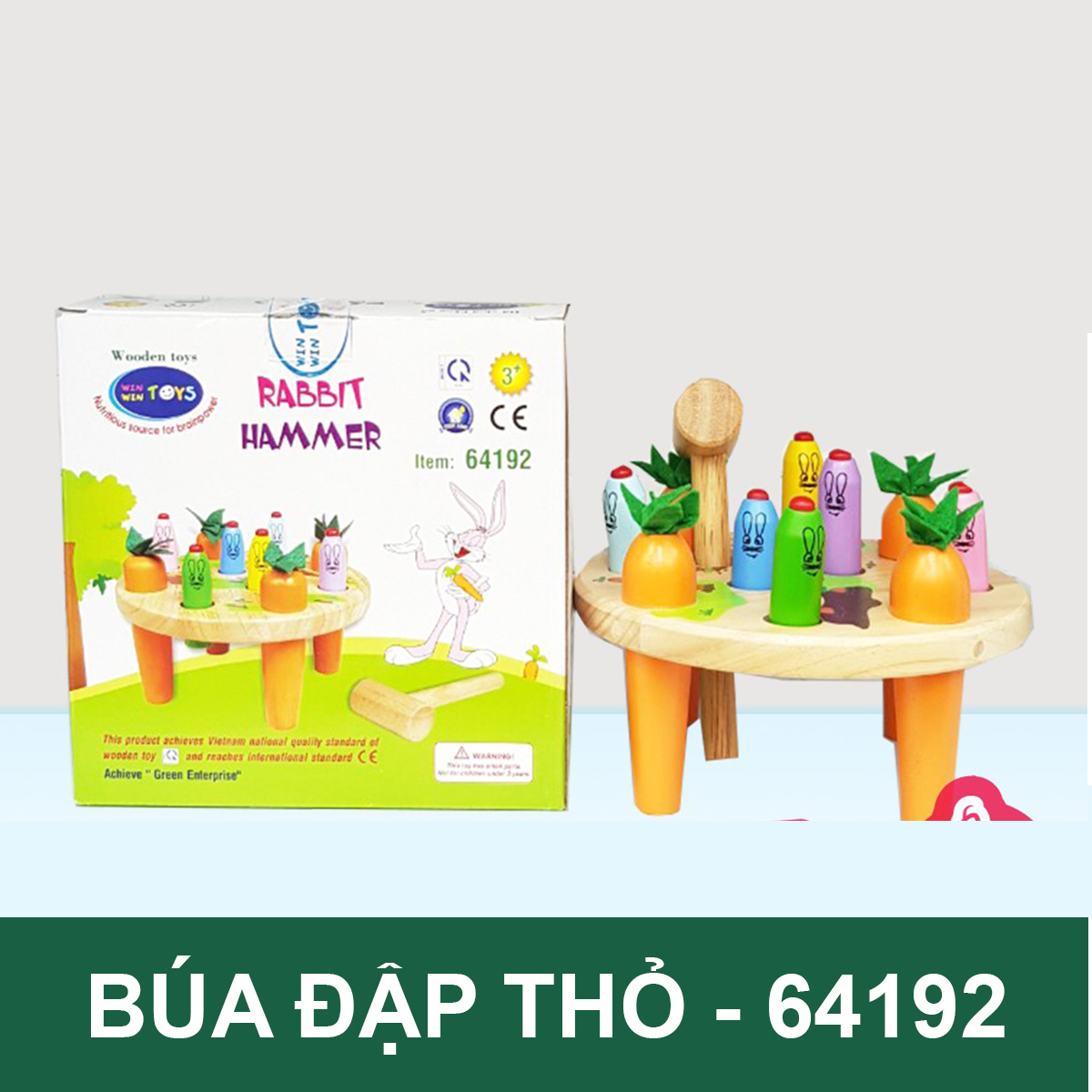 [HOÀN TIỀN 6%]Đồ chơi Búa đập thỏ winwintoys