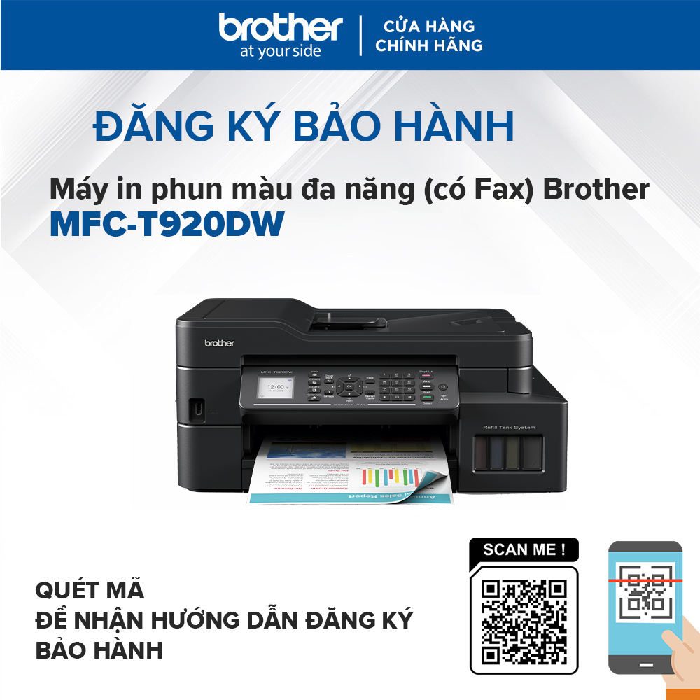 Máy in phun màu đa năng (có Fax) Brother MFC-T920DW