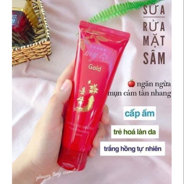 Sữa rửa mặt sâm đỏ Hàn Quốc