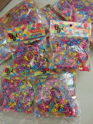 BỘ 2 TÚI DÂY BUỘC TÓC CHO BÉ (1 TÚI 50C)