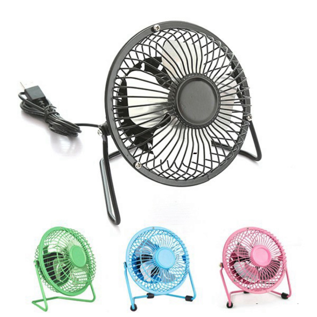 Quạt mini lồng sắt sạc usb tiện ích cỡ nhỏ mini
