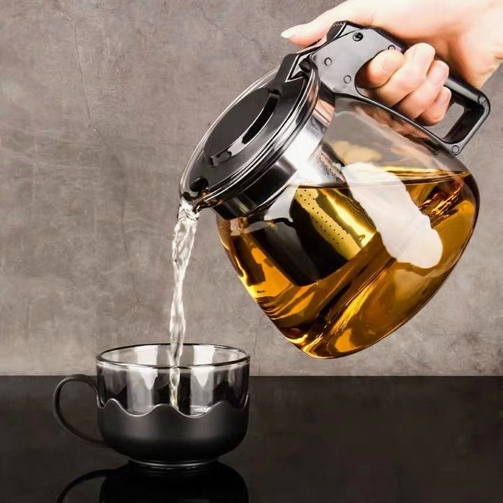 Bộ ấm trà thủy tinh, ấm trà và 4 ly