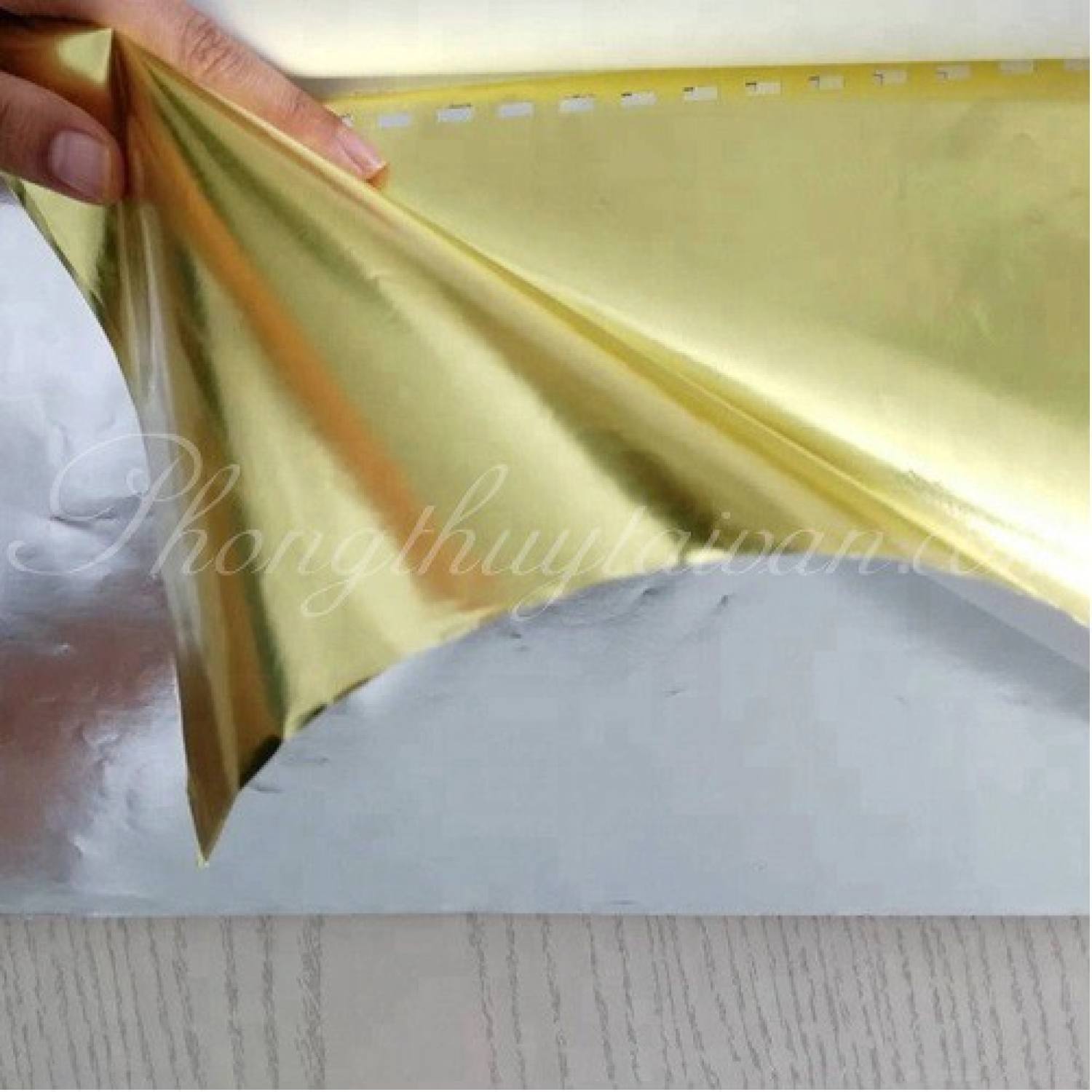Giấy Trang Kim Lớn khổ 46*24cm(gói cốt thất bảo,tượng,bát hương..)