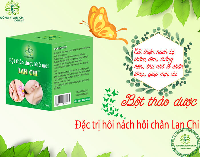 Bột thảo dược khử mùi Lan Chi