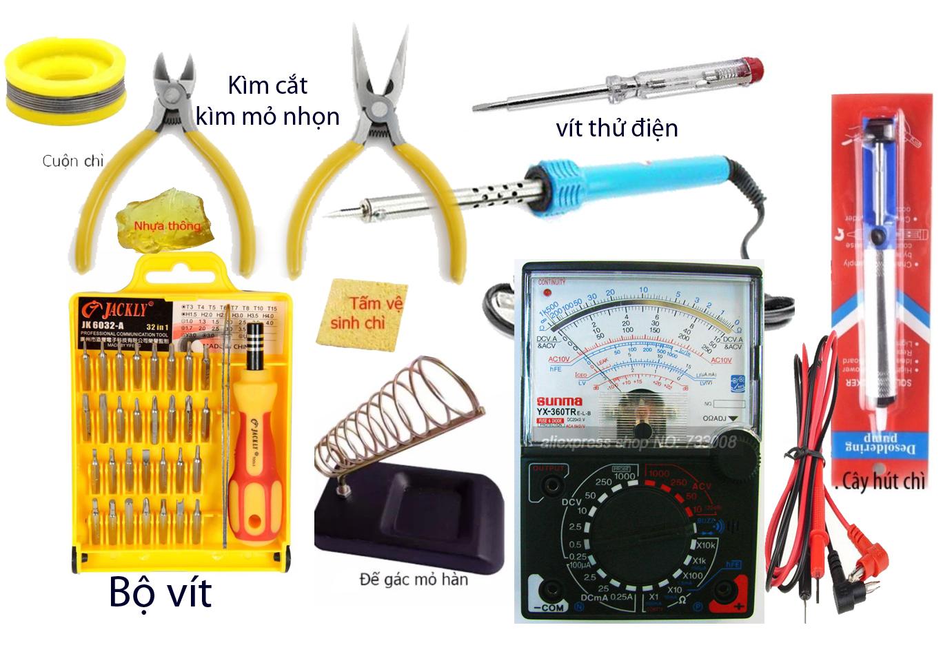 Bộ đồ nghề sửa chữa điện tử - sửa chữa điện thoại số 6