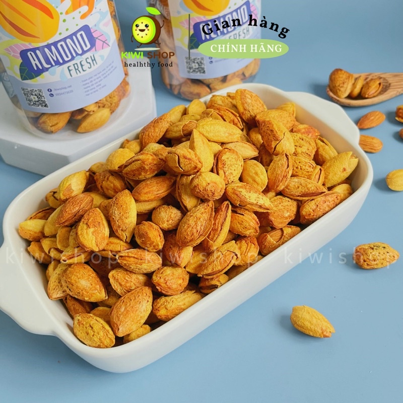 Hạnh Nhân Rang Bơ nhập khẩu Mỹ Hũ 450GR *Kiwishop*