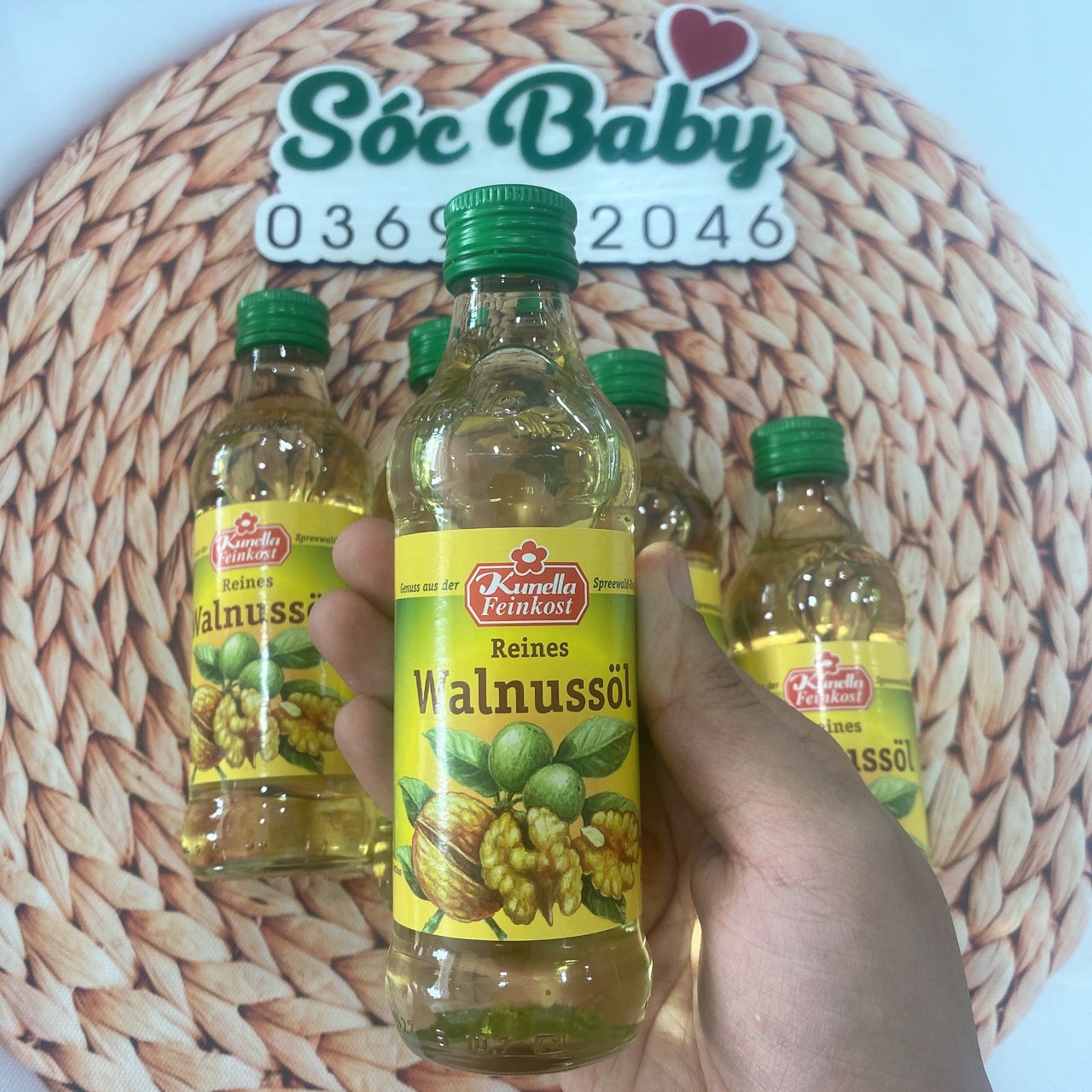 Dầu óc chó Kunella Feinkost WalnuBol 100ml (Đức)