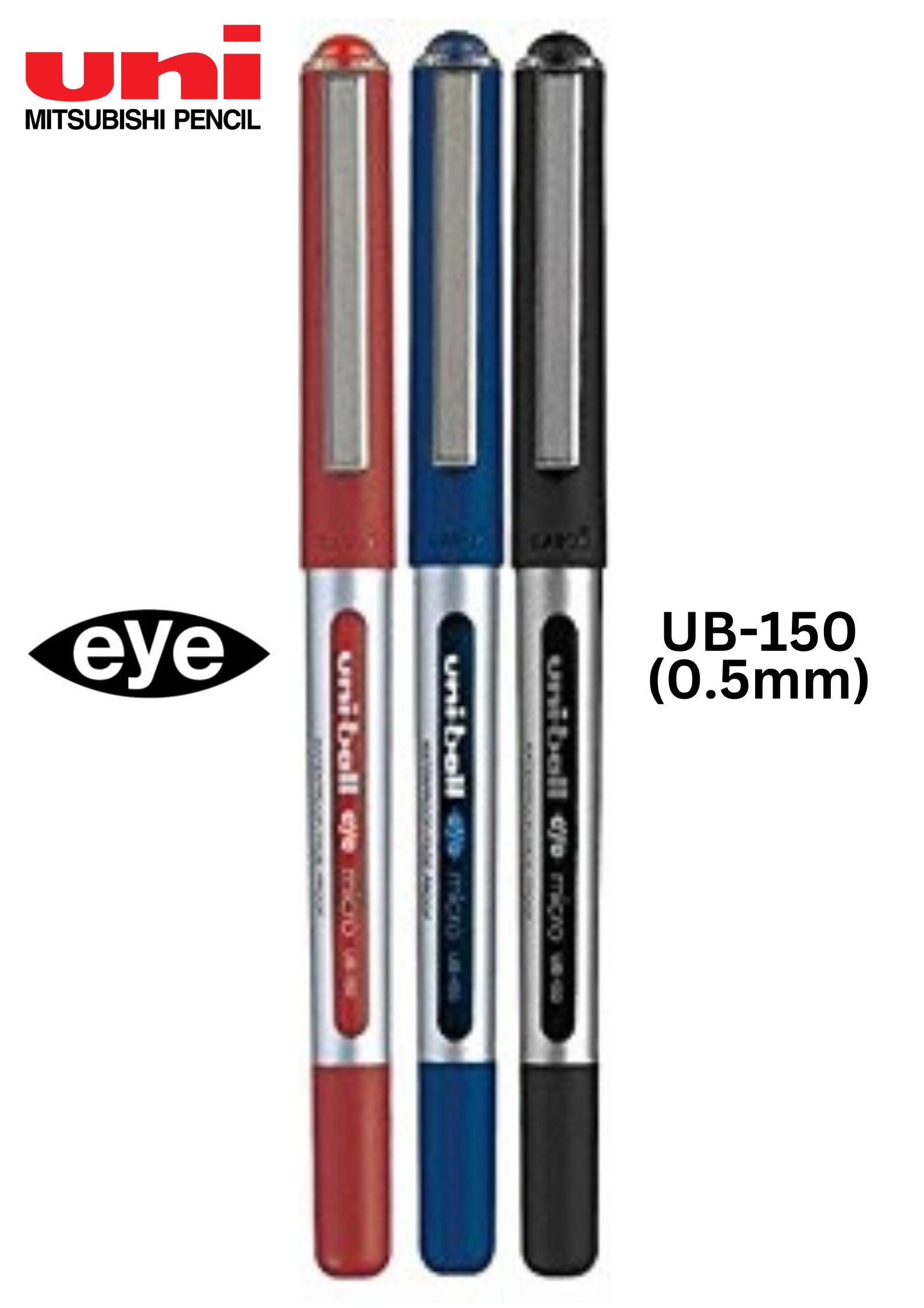 Ub-150 (0.38, 0.5mm, 1.0mm) /ub-157 (0.7mm) ni-ball eye signature pen