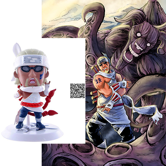 [HCM]Mô hình Naruto Chibi nhân vật Killer Bee Bát Vĩ Hachibi - Yamata no Orochi E 658